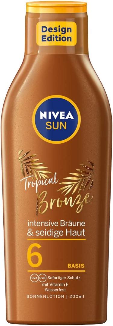 nivea sun tropical bronze.